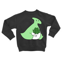 Lucky Green Hadrosaurus Toddler Sweatshirt | Artistshot