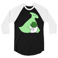 Lucky Green Hadrosaurus 3/4 Sleeve Shirt | Artistshot