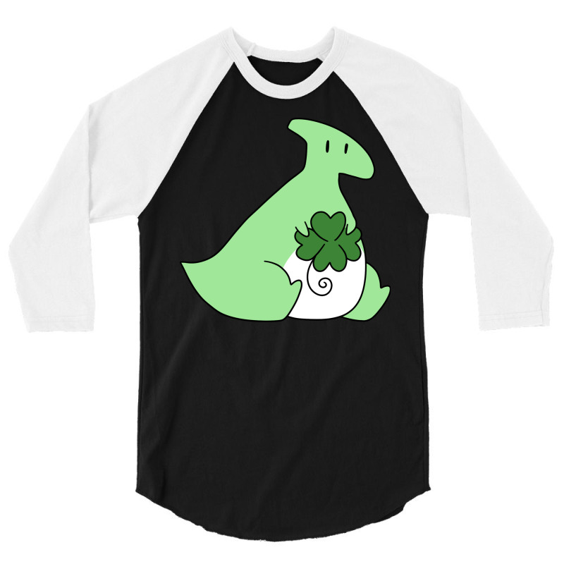 Lucky Green Hadrosaurus 3/4 Sleeve Shirt | Artistshot