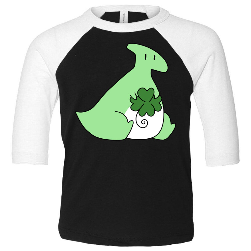 Lucky Green Hadrosaurus Toddler 3/4 Sleeve Tee | Artistshot