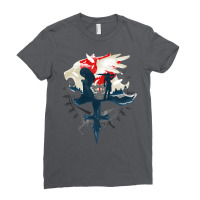 Final Fantasy Viii   Gunblades And Angels Ladies Fitted T-shirt | Artistshot