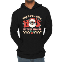 There's Some Ho's In This House Santa Retro Christ Lightweight Hoodie | Artistshot