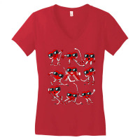 Valentines Day Heart Ice Hockey Player Funny Boys Women's V-neck T-shirt | Artistshot