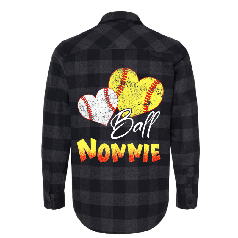 Funny Ball Nonnie Softball Baseball Gifts T Shirt Flannel Shirt | Artistshot