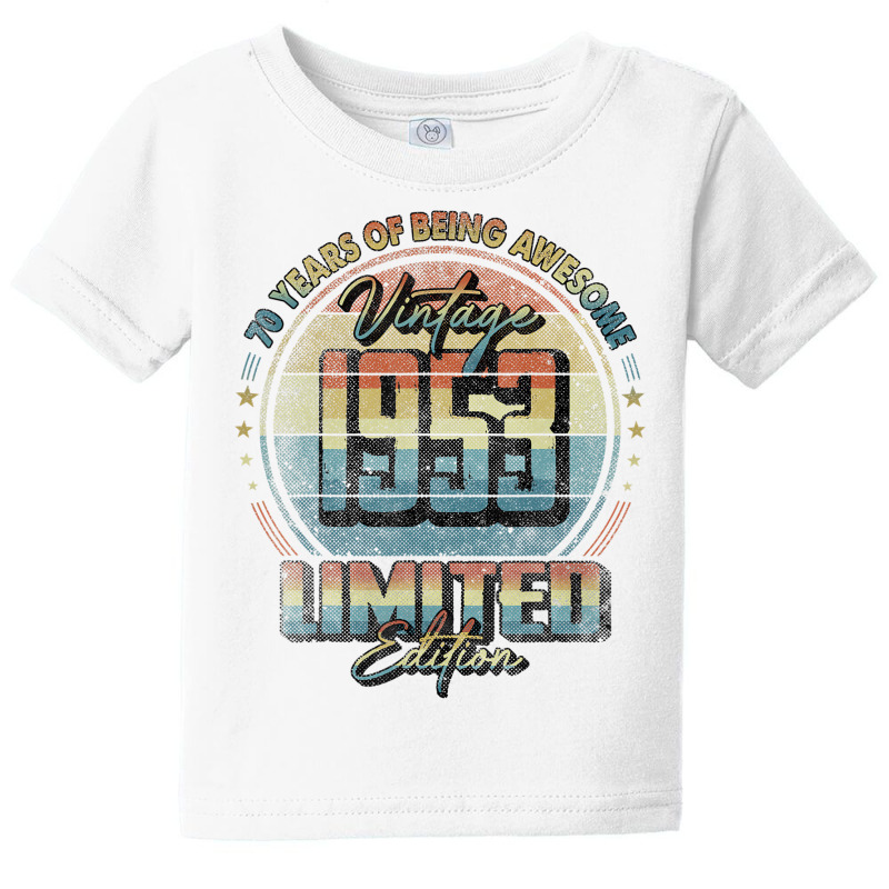 Vintage 1953 Limited Edition Shirt 70 Year Old 70t Baby Tee by greifelqcoo | Artistshot