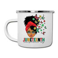 Juneteenth Is My Independence Day Black Queen And Camper Cup | Artistshot