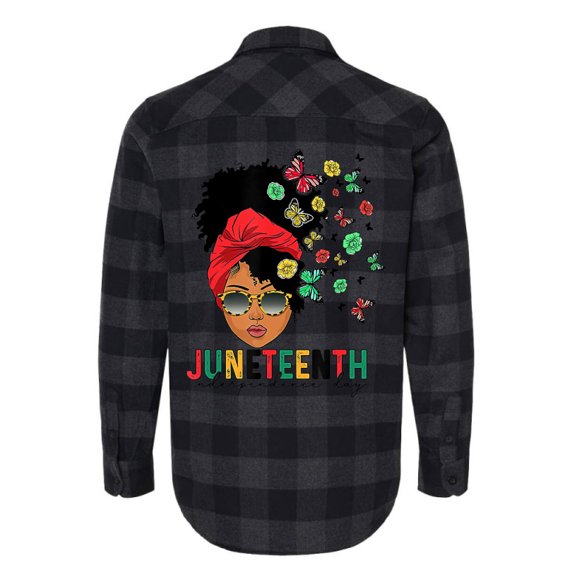 Juneteenth Is My Independence Day Black Queen And Flannel Shirt | Artistshot