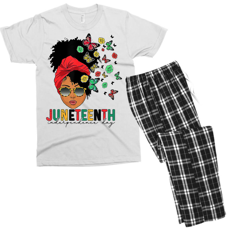 Juneteenth Is My Independence Day Black Queen And Men's T-shirt Pajama Set | Artistshot