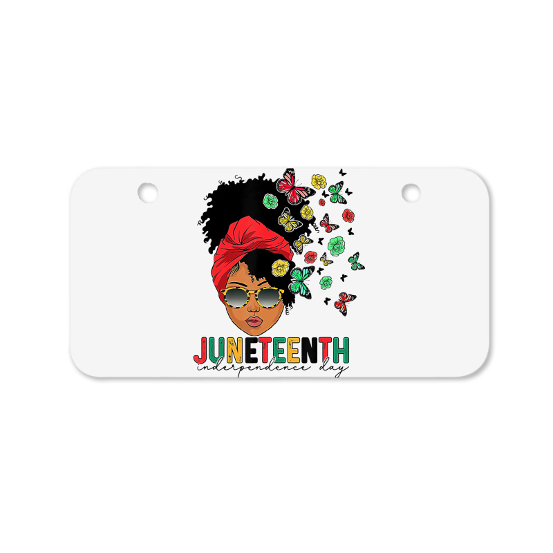 Juneteenth Is My Independence Day Black Queen And Bicycle License Plate | Artistshot