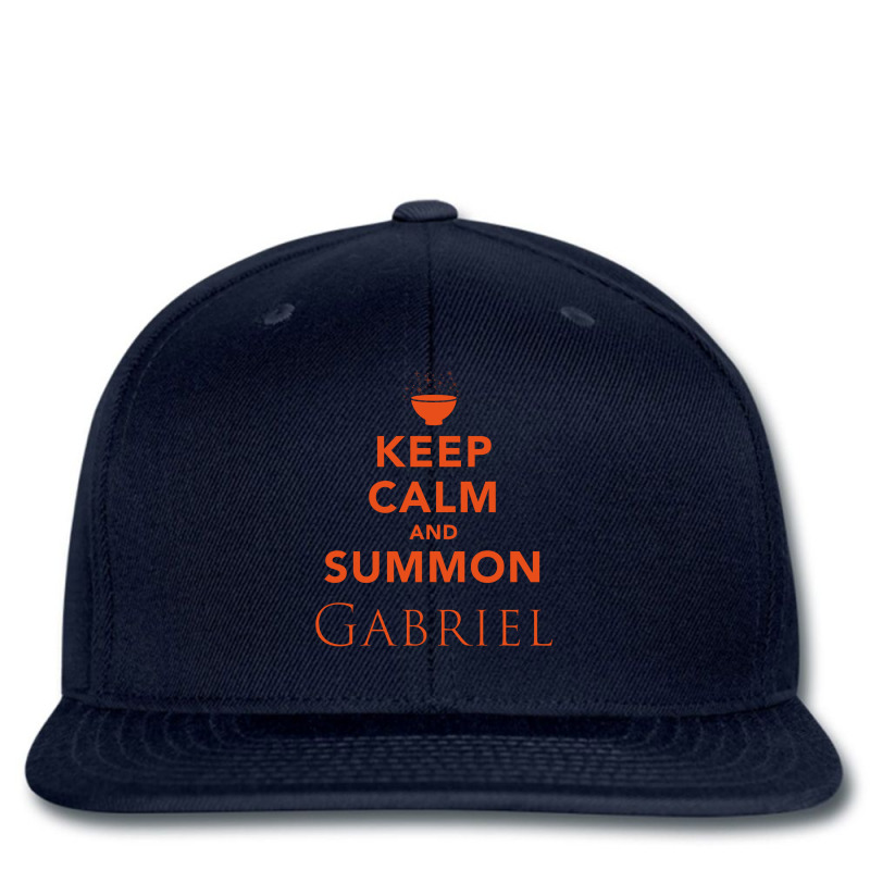 Keep Calm And Summon Gabriel [orange] Printed Hat | Artistshot