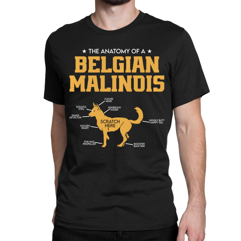 The Anatomy Of A Belgian Malinois For Dog Lover Pu Classic T-shirt | Artistshot