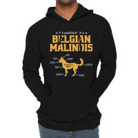 The Anatomy Of A Belgian Malinois For Dog Lover Pu Lightweight Hoodie | Artistshot