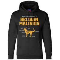 The Anatomy Of A Belgian Malinois For Dog Lover Pu Champion Hoodie | Artistshot