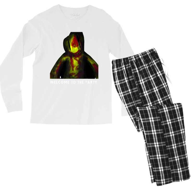 The Backrooms Partygoer T Shirt Men's Long Sleeve Pajama Set | Artistshot