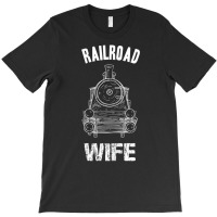 Womens Railroad Wife   Model Railroad Train T Shir T-shirt | Artistshot