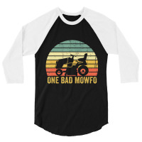 Mens One Bad Mowfo Funny Lawn Care Grass Mowing Ga 3/4 Sleeve Shirt | Artistshot