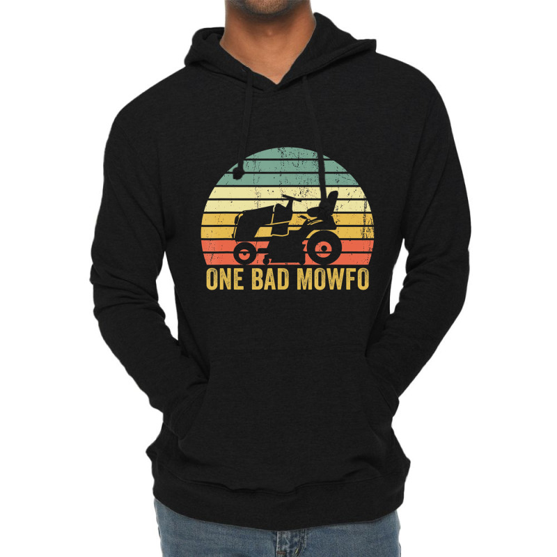 Mens One Bad Mowfo Funny Lawn Care Grass Mowing Ga Lightweight Hoodie | Artistshot