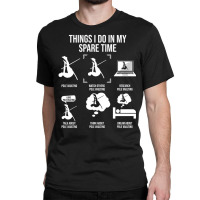 Things I Do In My Spare Time, Male Pole Vault Jump Classic T-shirt | Artistshot