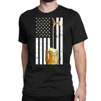 Craft Beer American Flag Usa Oktoberfest For Beer Drinkers Classic T-shirt | Artistshot