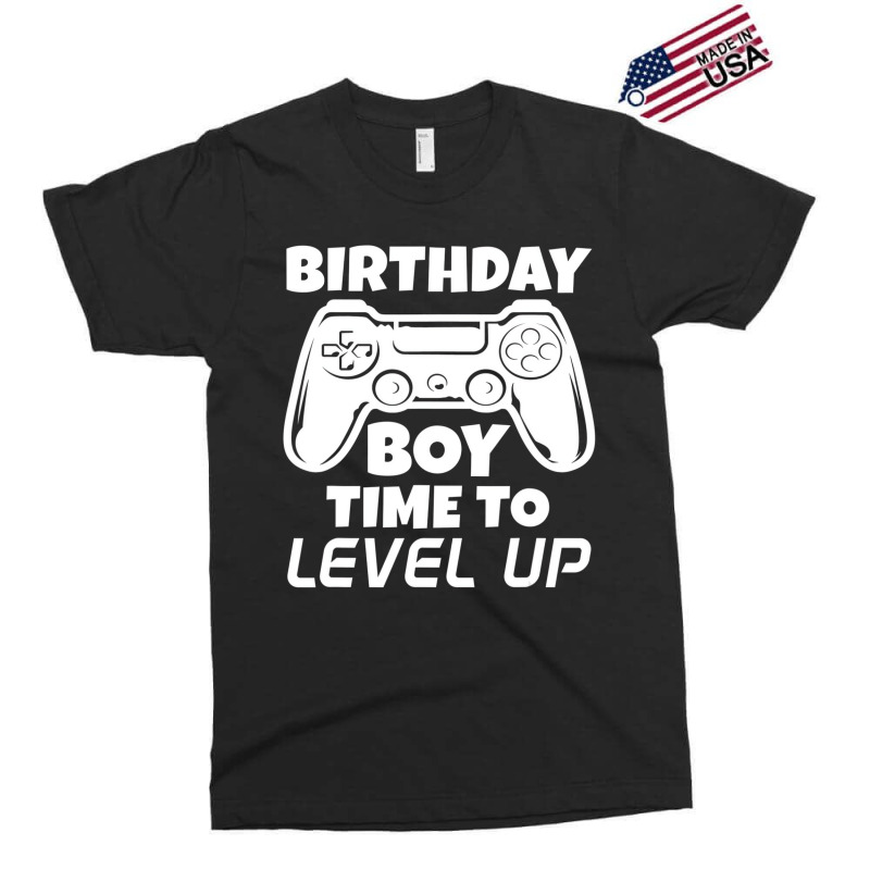 Gamer Gift Idea Birthday Boy Time To Level Up Vide Exclusive T-shirt | Artistshot