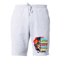 Womens Soy Mujer Latina Tee Poderosa Magica Bella Fleece Short | Artistshot