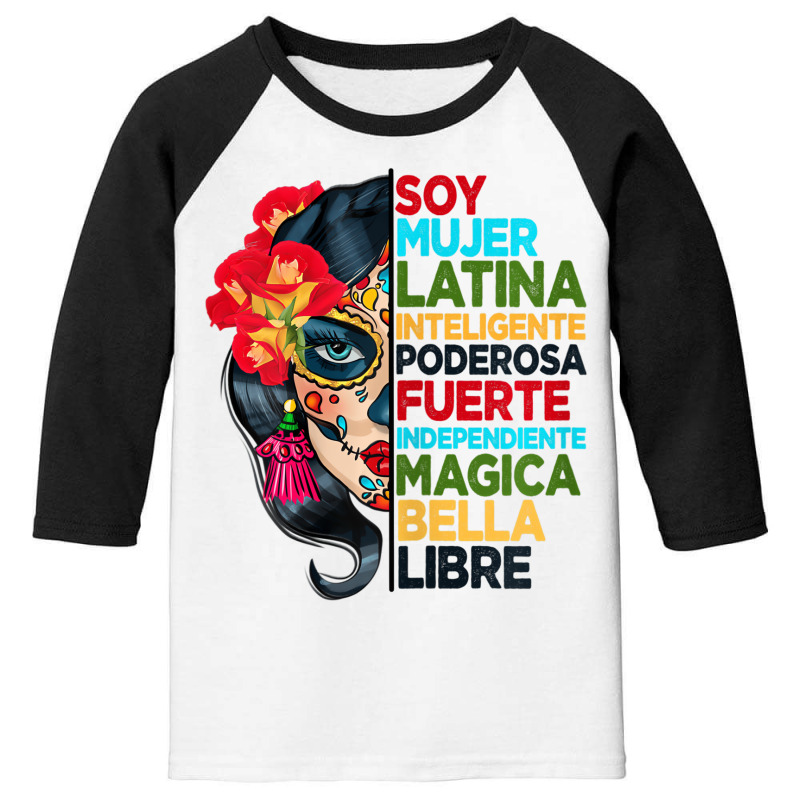 Womens Soy Mujer Latina Tee Poderosa Magica Bella Youth 3/4 Sleeve by terrilyn | Artistshot