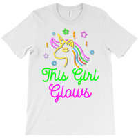 This Girl Glows Retro 80s Birthday Party Eighties T-shirt | Artistshot