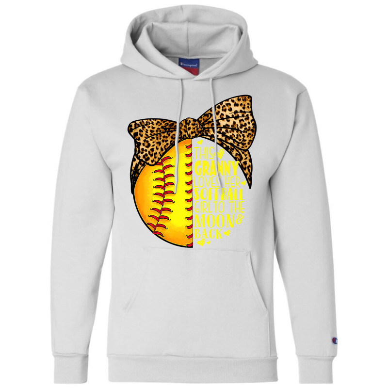 This Granny Loves Her Softball Girl Mother's Day L Champion Hoodie | Artistshot