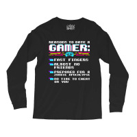 Gaming Funny Reasons To Date A Gamer Gift Video Ga Long Sleeve Shirts | Artistshot