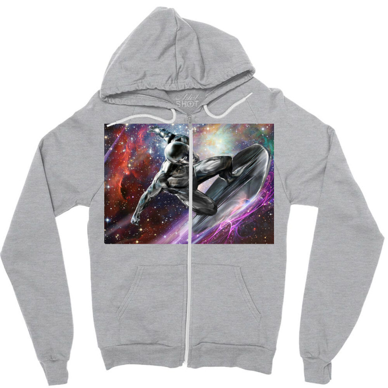 Silver Surfer 2 Zipper Hoodie by alchaobpsr | Artistshot