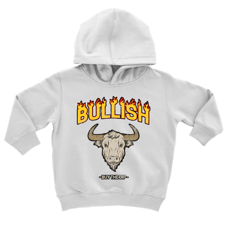 Bullish Day Trader Buy The Dip Vintage Stock Marke Toddler Hoodie | Artistshot