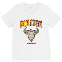 Bullish Day Trader Buy The Dip Vintage Stock Marke V-neck Tee | Artistshot