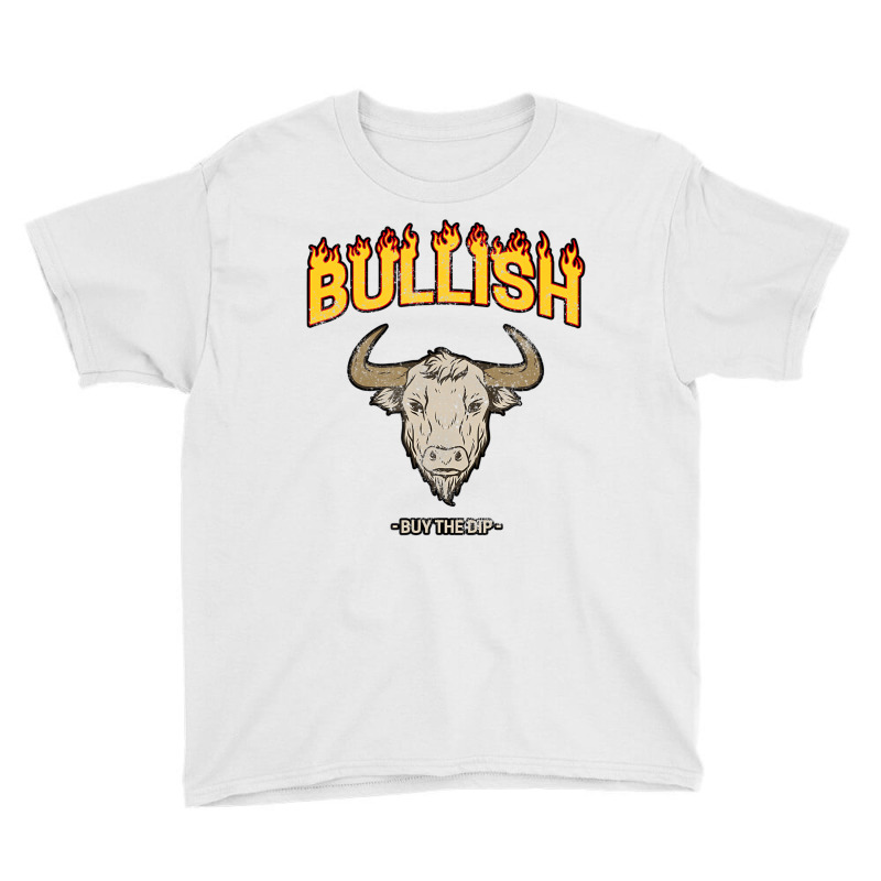 Bullish Day Trader Buy The Dip Vintage Stock Marke Youth Tee | Artistshot