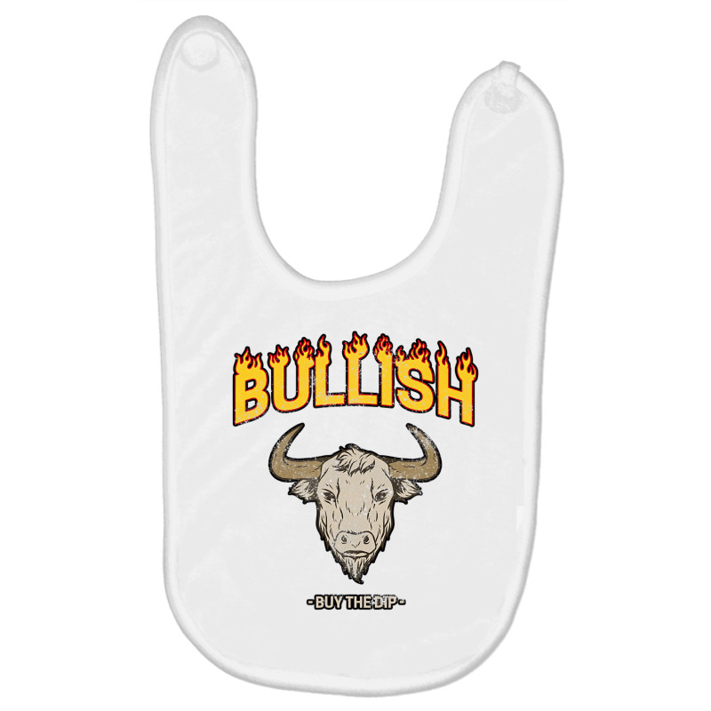 Bullish Day Trader Buy The Dip Vintage Stock Marke Baby Bibs | Artistshot