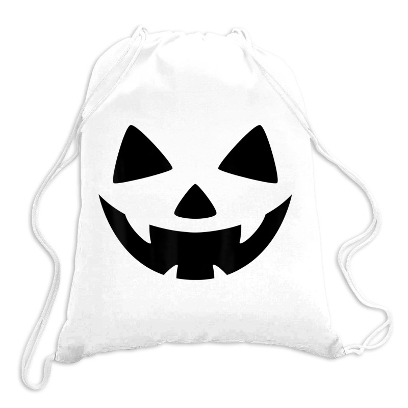 Men's Women's Pumpkin Monster Face Halloween Costu Drawstring Bags | Artistshot