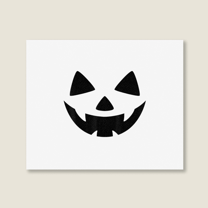 Men's Women's Pumpkin Monster Face Halloween Costu Landscape Canvas Print | Artistshot