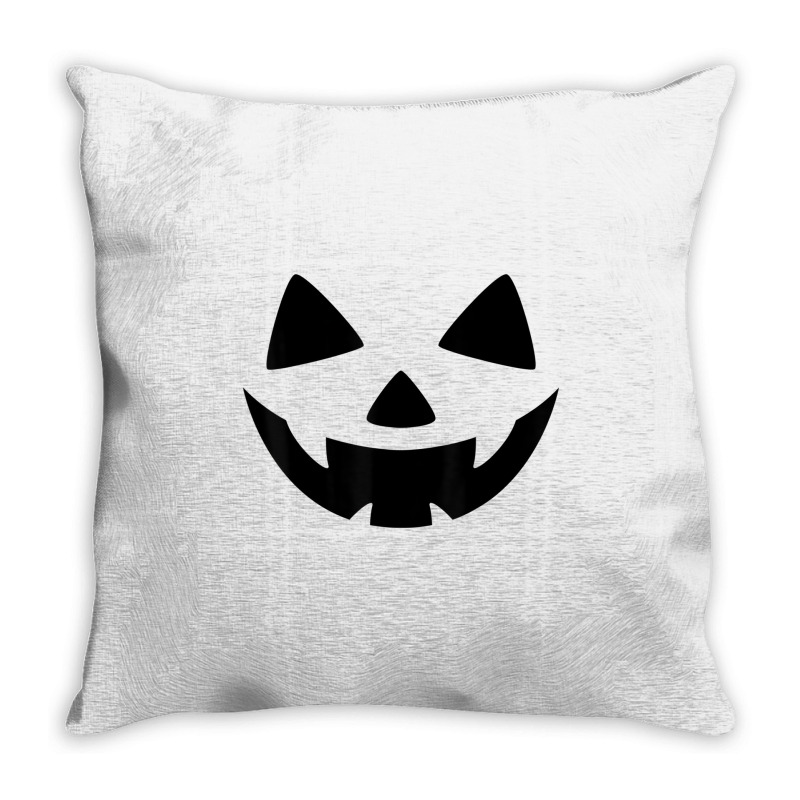 Men's Women's Pumpkin Monster Face Halloween Costu Throw Pillow | Artistshot