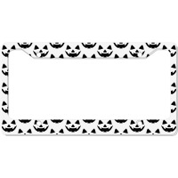 Men's Women's Pumpkin Monster Face Halloween Costu License Plate Frame | Artistshot