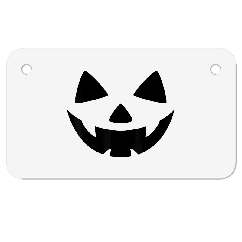 Men's Women's Pumpkin Monster Face Halloween Costu Motorcycle License Plate | Artistshot