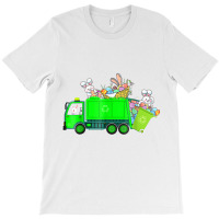 Bunny Riding Garbage Truck Easter Day Bunny Garbag T-shirt | Artistshot