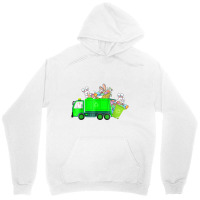 Bunny Riding Garbage Truck Easter Day Bunny Garbag Unisex Hoodie | Artistshot