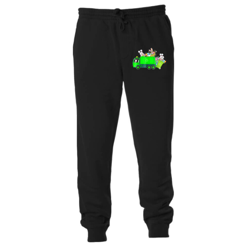 Bunny Riding Garbage Truck Easter Day Bunny Garbag Unisex Jogger | Artistshot