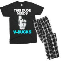 Will Work For Bucks Funny V Gifts For Bucks Rpg Ga Men's T-shirt Pajama Set | Artistshot