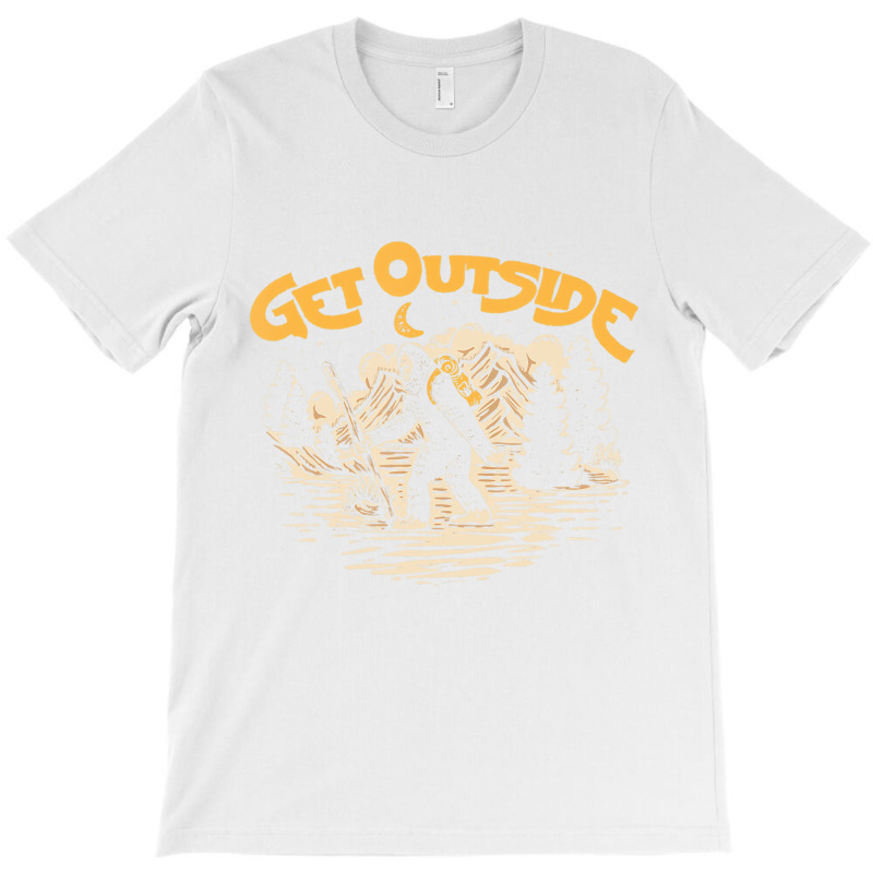 Get Outside! Hiking Sasquatch & Mountains Outdoor T-shirt | Artistshot