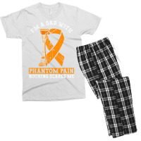 Fake Limb Leg Prosthetic Dad And Limb Loss Awarene Men's T-shirt Pajama Set | Artistshot