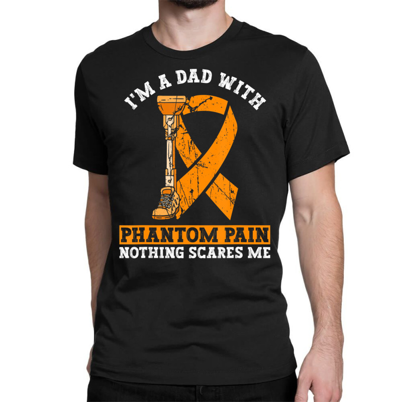 Fake Limb Leg Prosthetic Dad And Limb Loss Awarene Classic T-shirt by galloywa | Artistshot