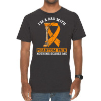 Fake Limb Leg Prosthetic Dad And Limb Loss Awarene Vintage T-shirt | Artistshot