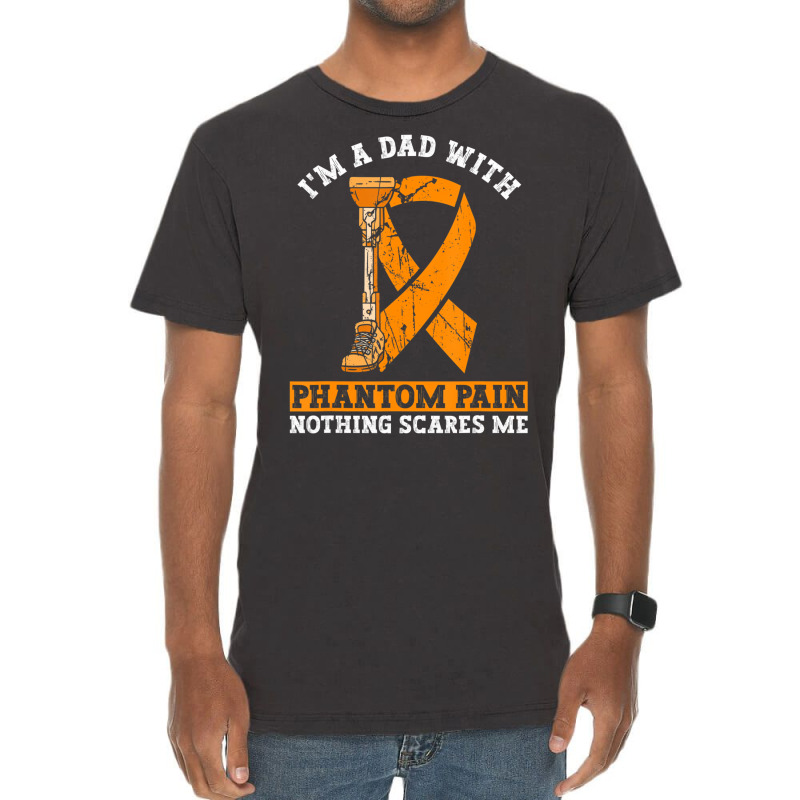 Fake Limb Leg Prosthetic Dad And Limb Loss Awarene Vintage T-Shirt by galloywa | Artistshot