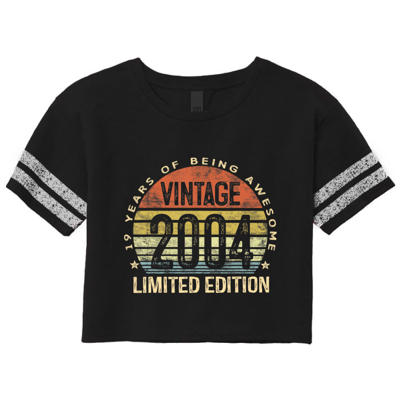 Vintage 2004 Limited Edition 19 Year Old Gifts 19t Scorecard Crop Tee by catricegar | Artistshot