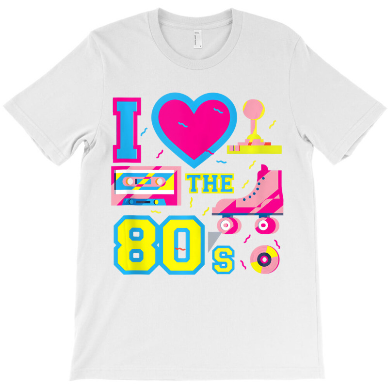 I Love Heart The 80's   Retro Vintage Vaporwave Co T-shirt | Artistshot